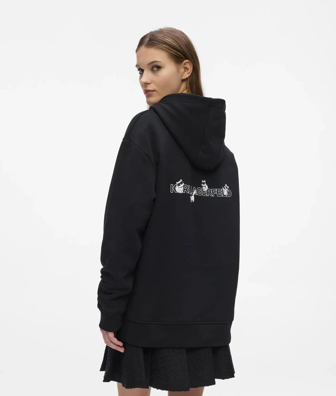 Karl Lagerfeld Ikon Choupette Hoodie Oversize Unisex