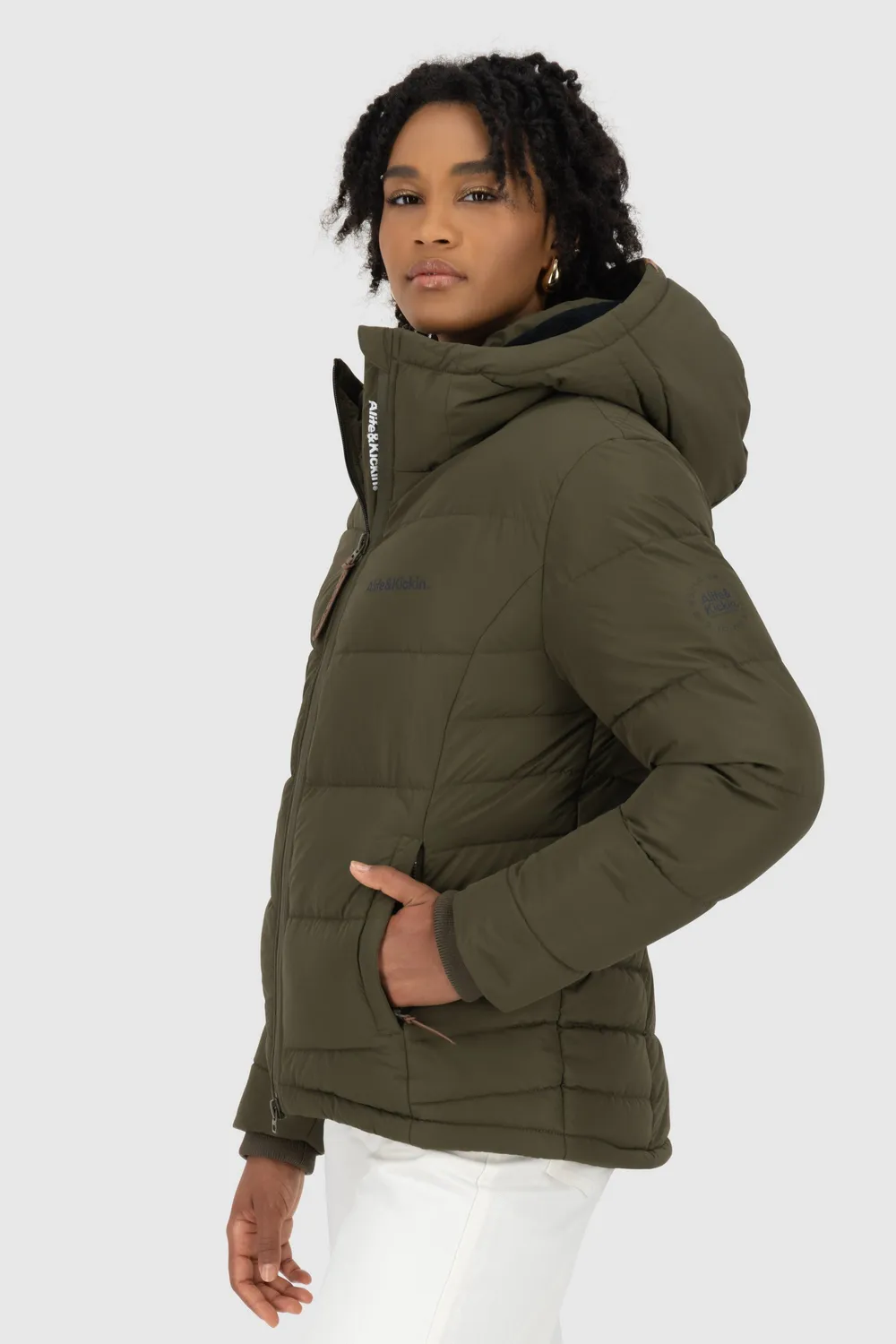 Alife & Kickin JuanaAK A Steppjacke Dunkelgrün Teddyfutter