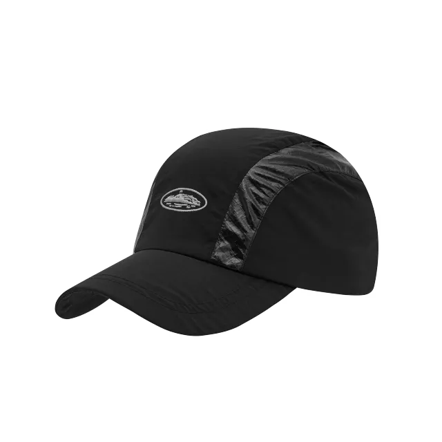 Corteiz Litework Quattro Cap Black Ripstop Cap