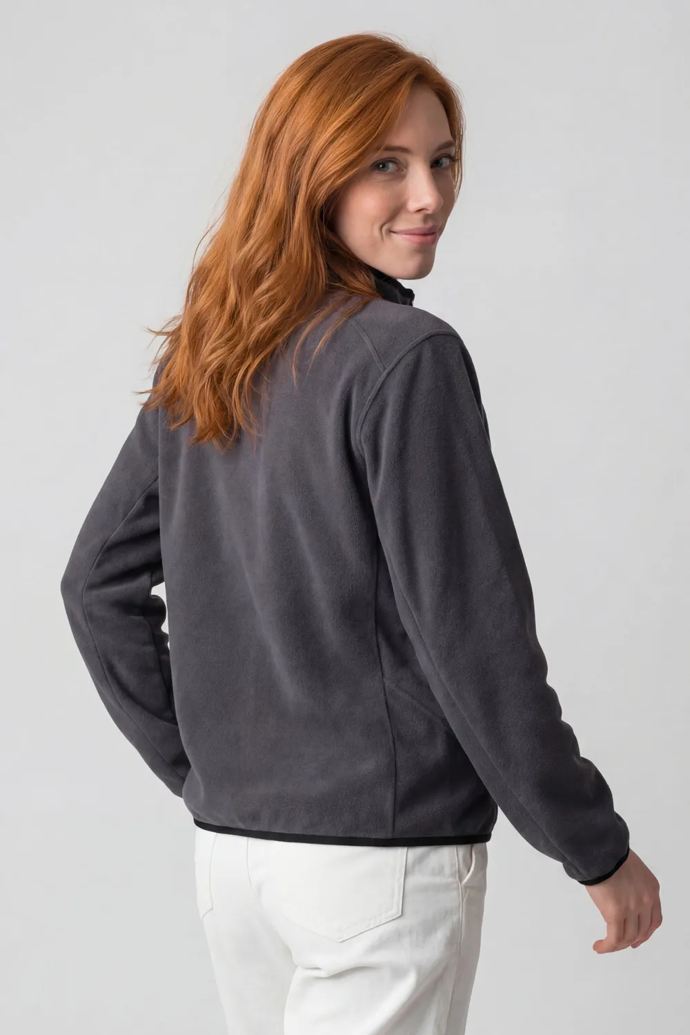 Alife & Kickin SagaAK Fleece Sweat Jacket Grau Damen
