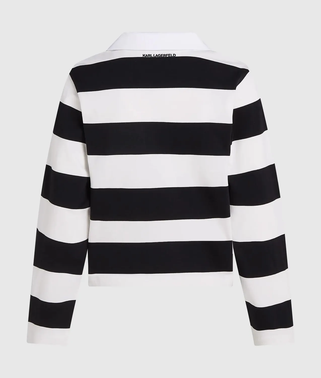Karl Lagerfeld Ikon Rugby-Shirt Streifen Bio-Baumwolle