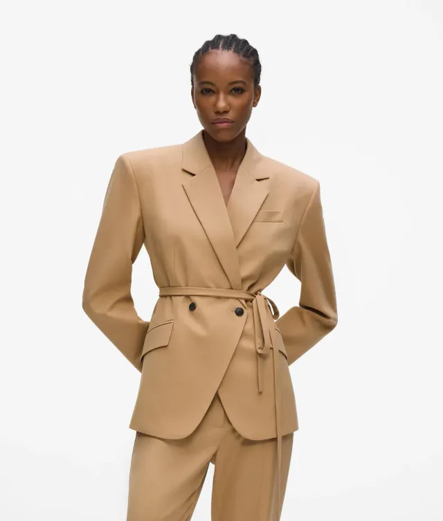 Karl Lagerfeld Tie Waist Blazer Gr. 4 doppelreihig