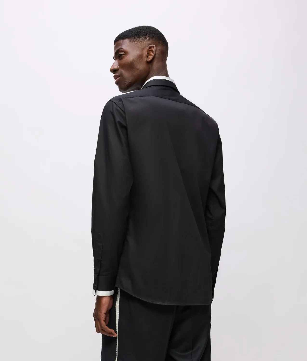Karl Lagerfeld KL Studio Contrast Piping Hemd weiß Kontrast