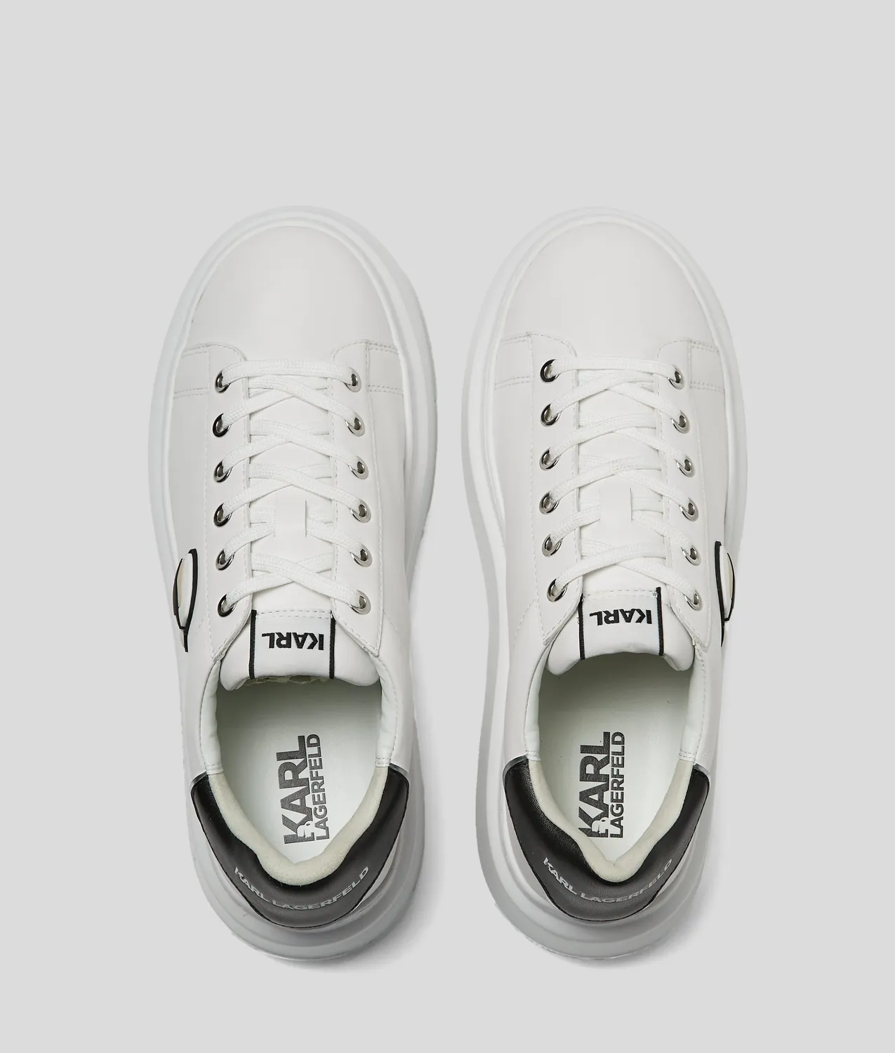 Karl Lagerfeld Ikon NFT Kapri Sneaker Schnürer weiß