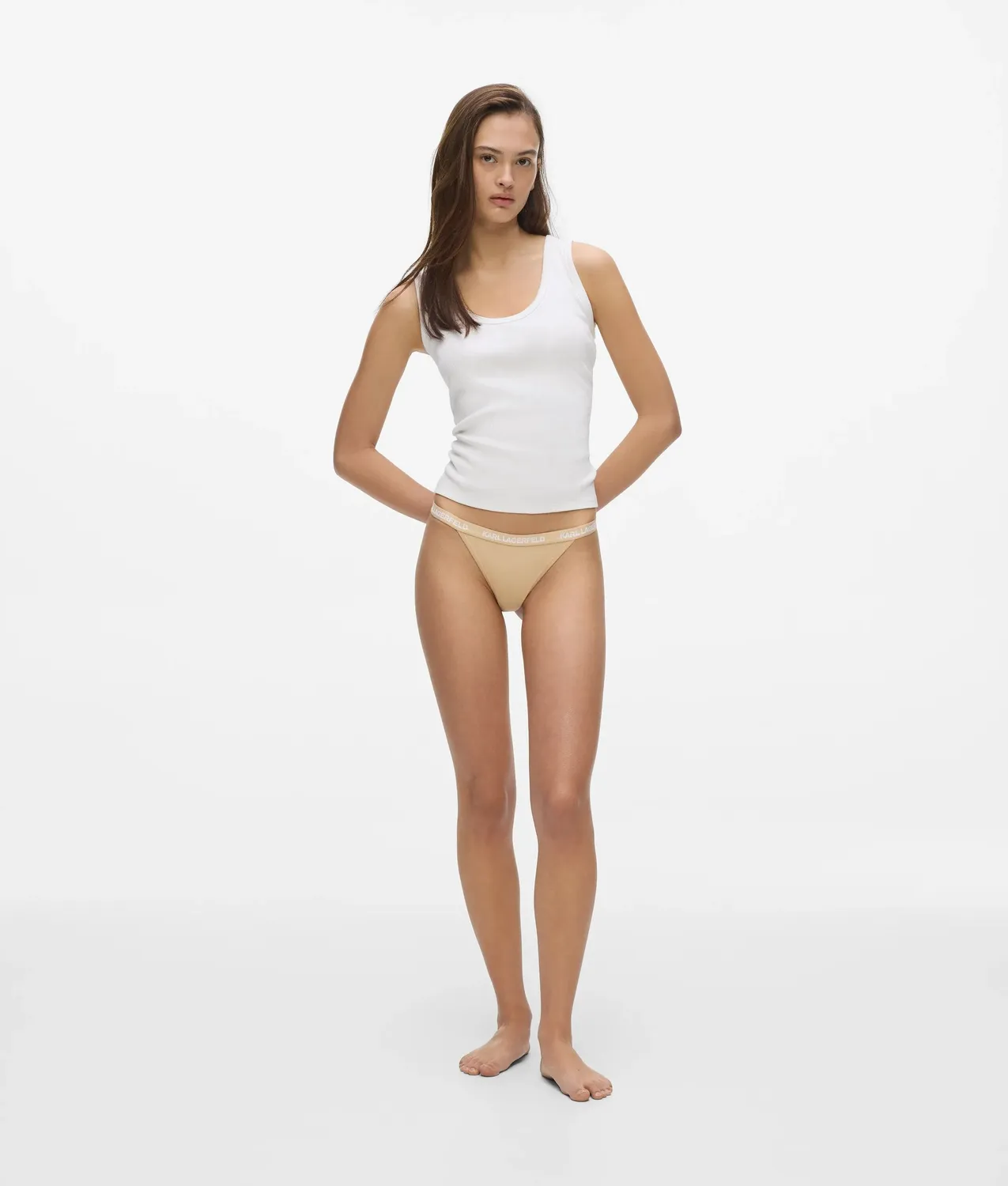 Karl Lagerfeld Logo Brazilian Slip 3er Pack Baumwolle