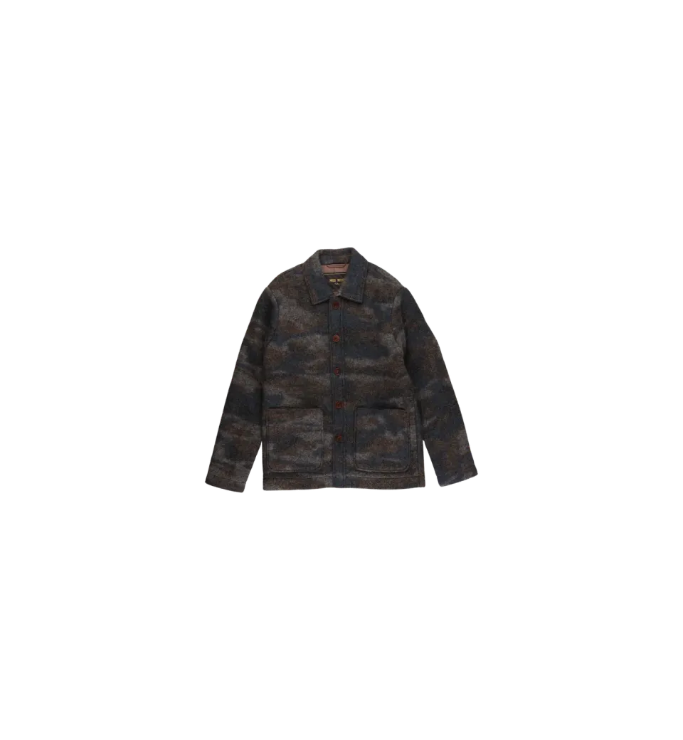 Mos Mosh Gallery Atlas Jacke 48 Grey Camo Wolle