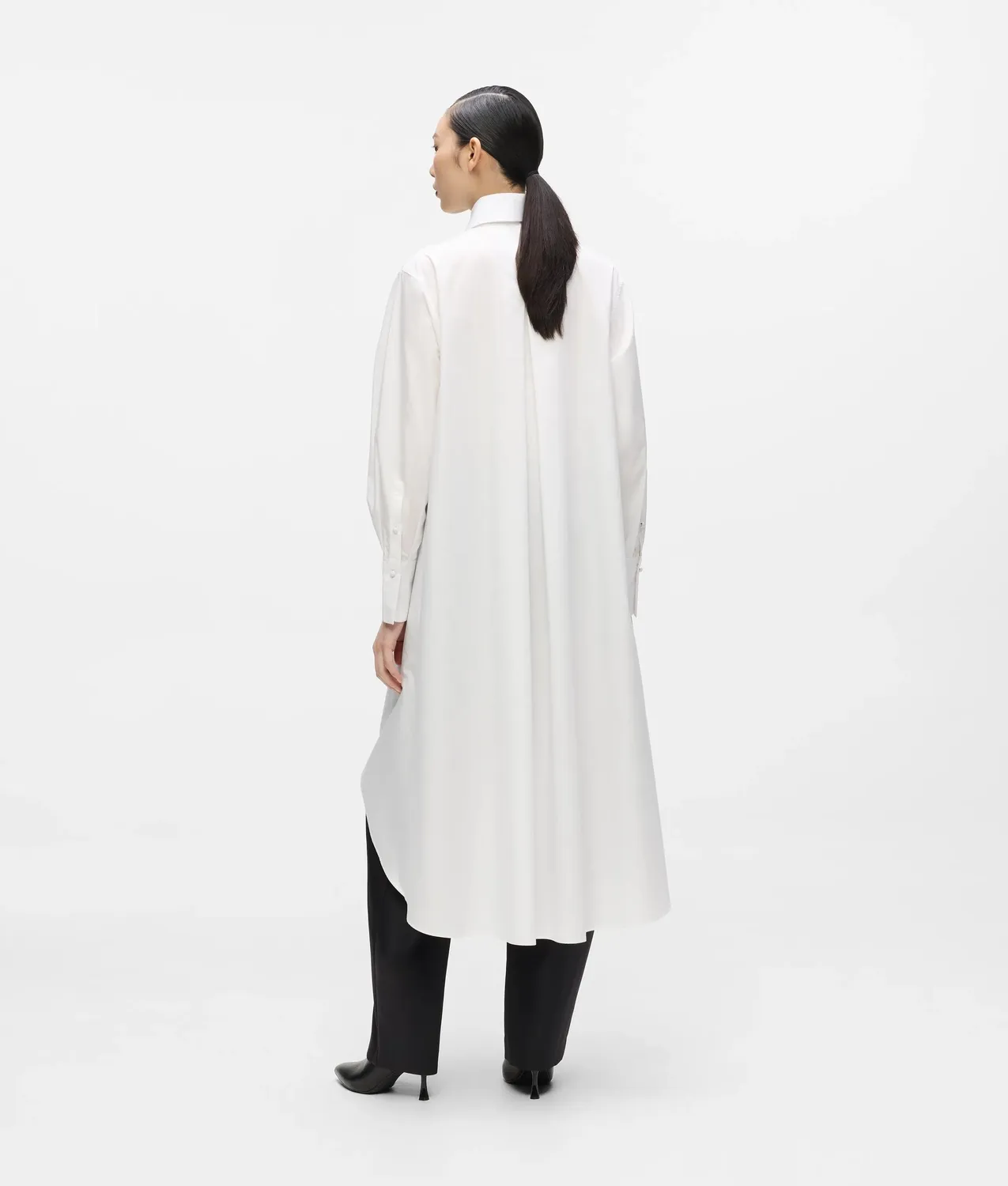 Karl Lagerfeld KL Studio Layered Langhemd Bio-Baumwolle