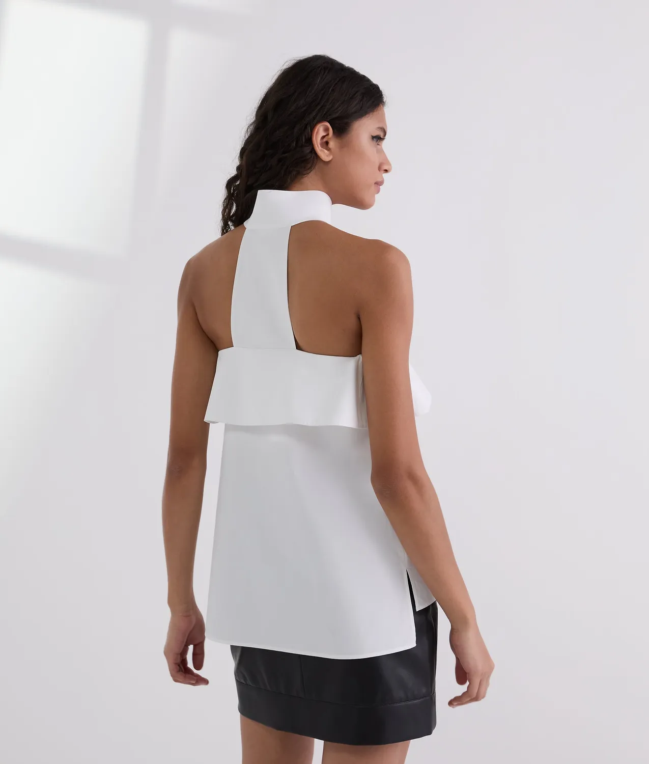 Karl Lagerfeld Strapless Poplin Bluse trägerlos