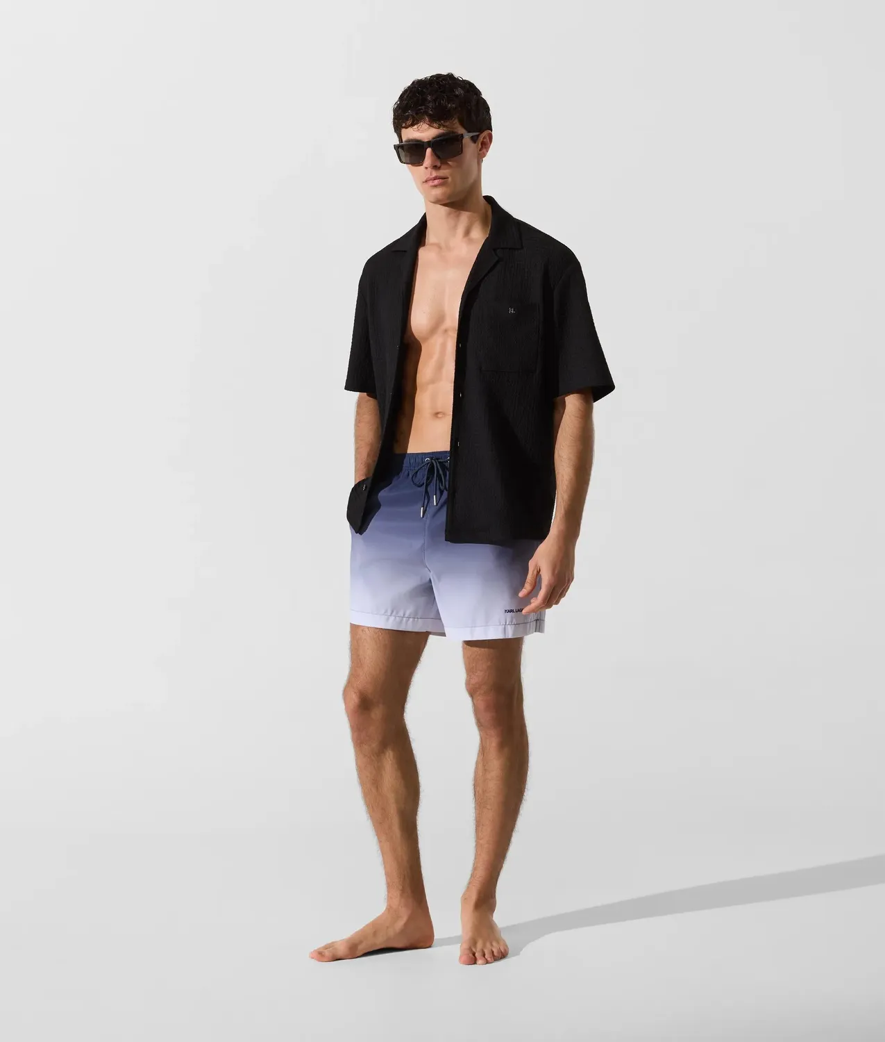 Karl Lagerfeld Ombré Medium Boardshorts Badehose Herren