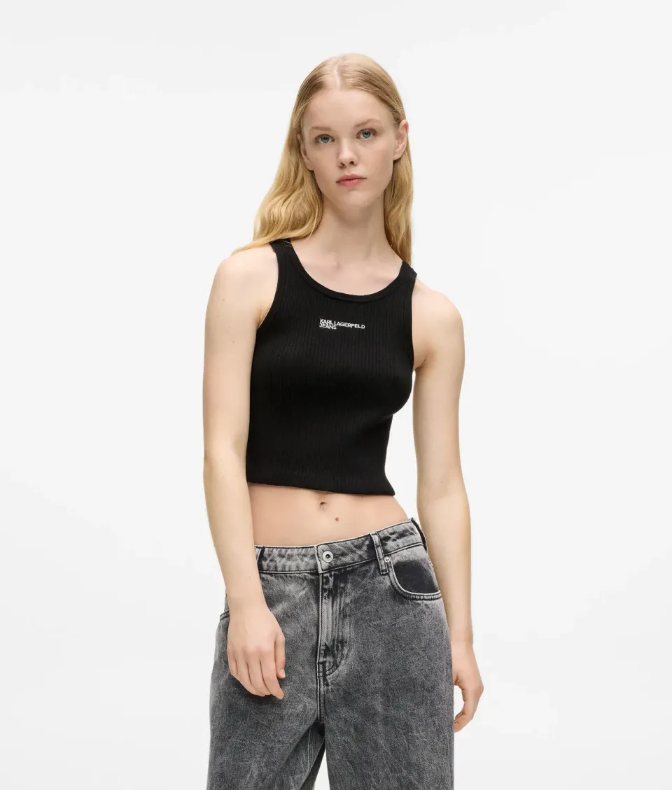 Karl Lagerfeld Jeans Tank Top Strick Logo Damen
