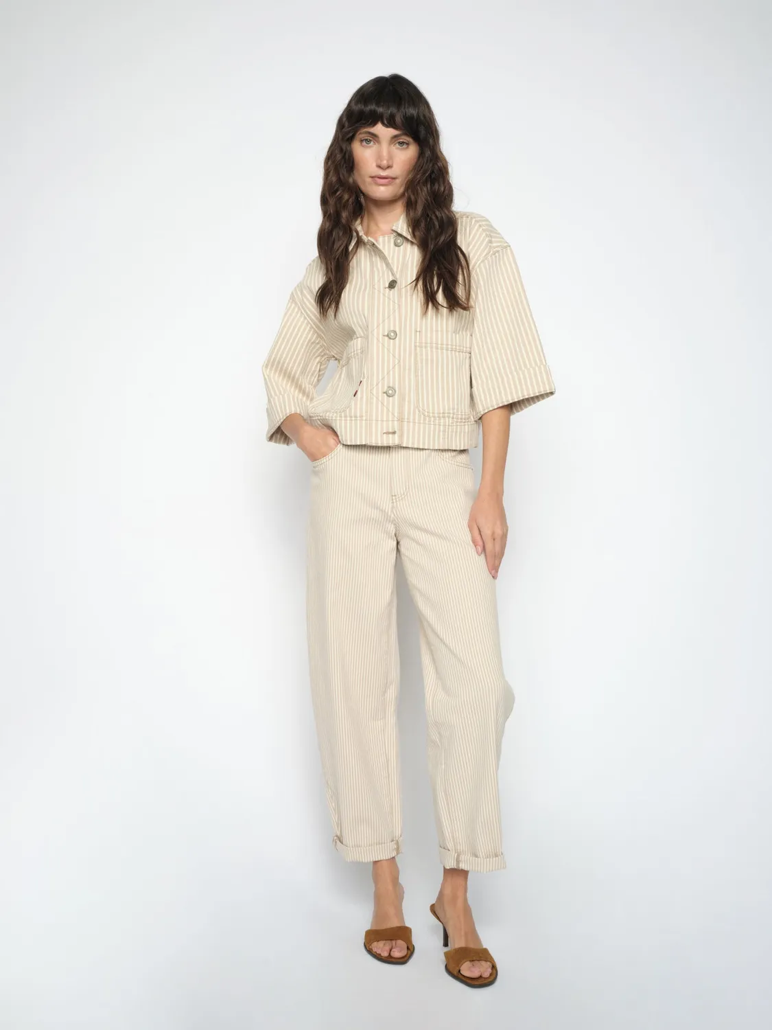 Mos Mosh MMReine Stripe Jacke Damen Doeskin gestreift