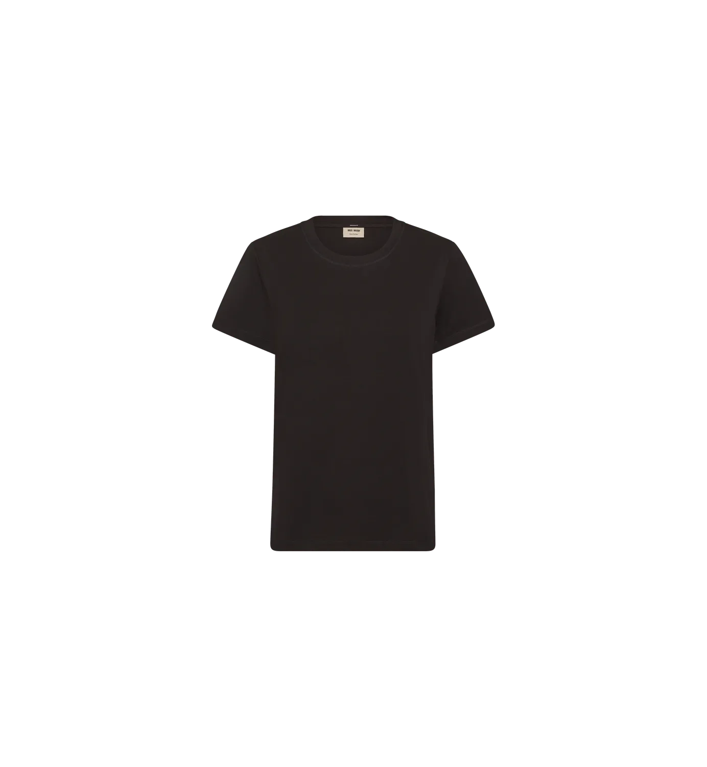 Mos Mosh MMDala O-Neck Basic T-Shirt Schwarz Regular Fit