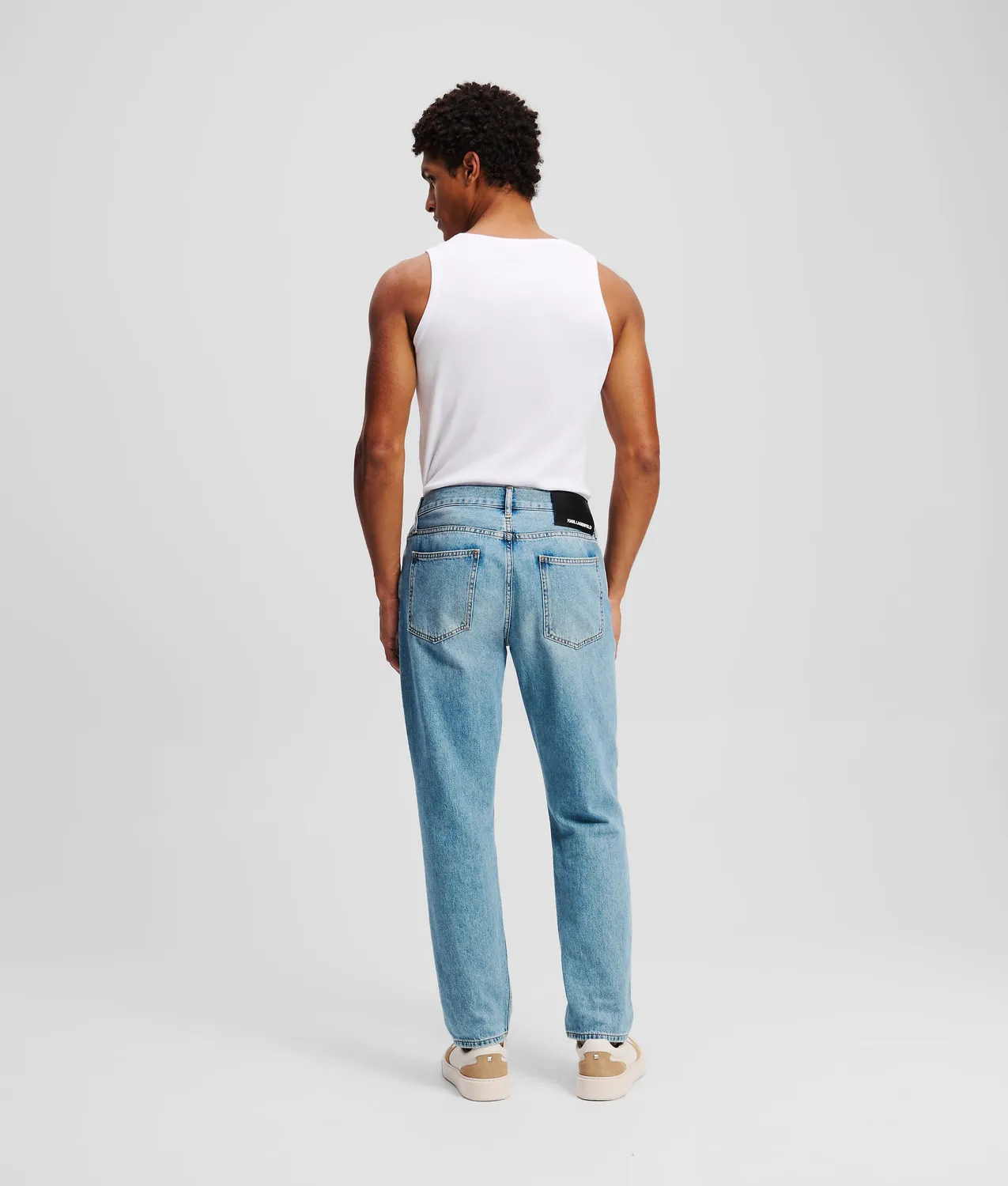 Karl Lagerfeld Logo Jeans Tapered 5-Pocket Stretch
