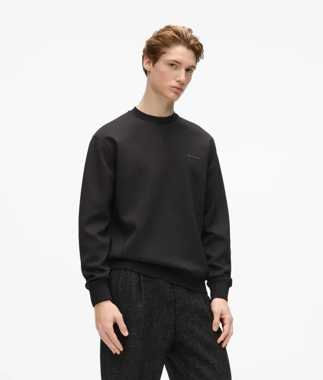 Karl Lagerfeld Metallic Logo Sweatshirt Herren Rundhals