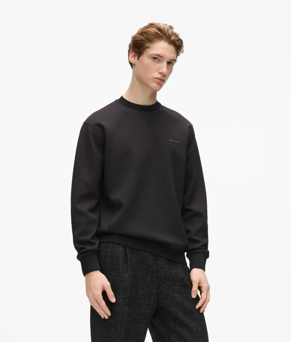 Karl Lagerfeld Metallic Logo Sweatshirt Herren Rundhals