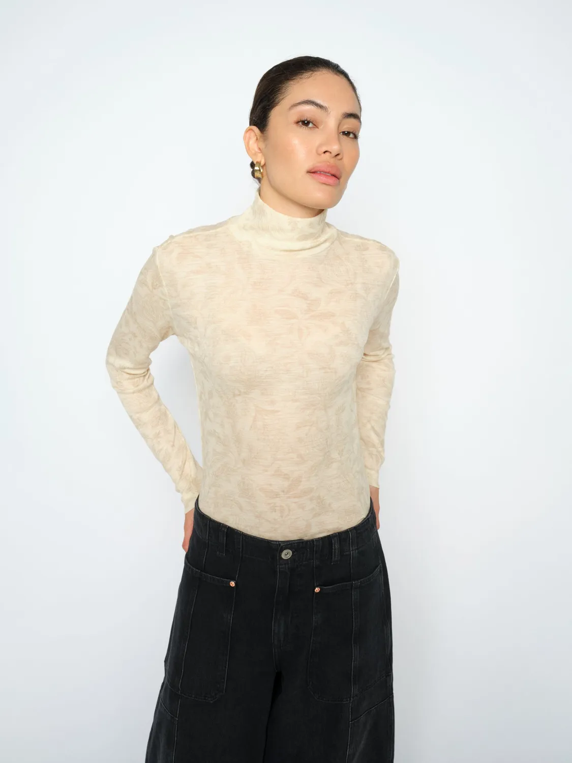 Mos Mosh MMXinna Fleur Turtleneck Rollkragenpullover Wolle