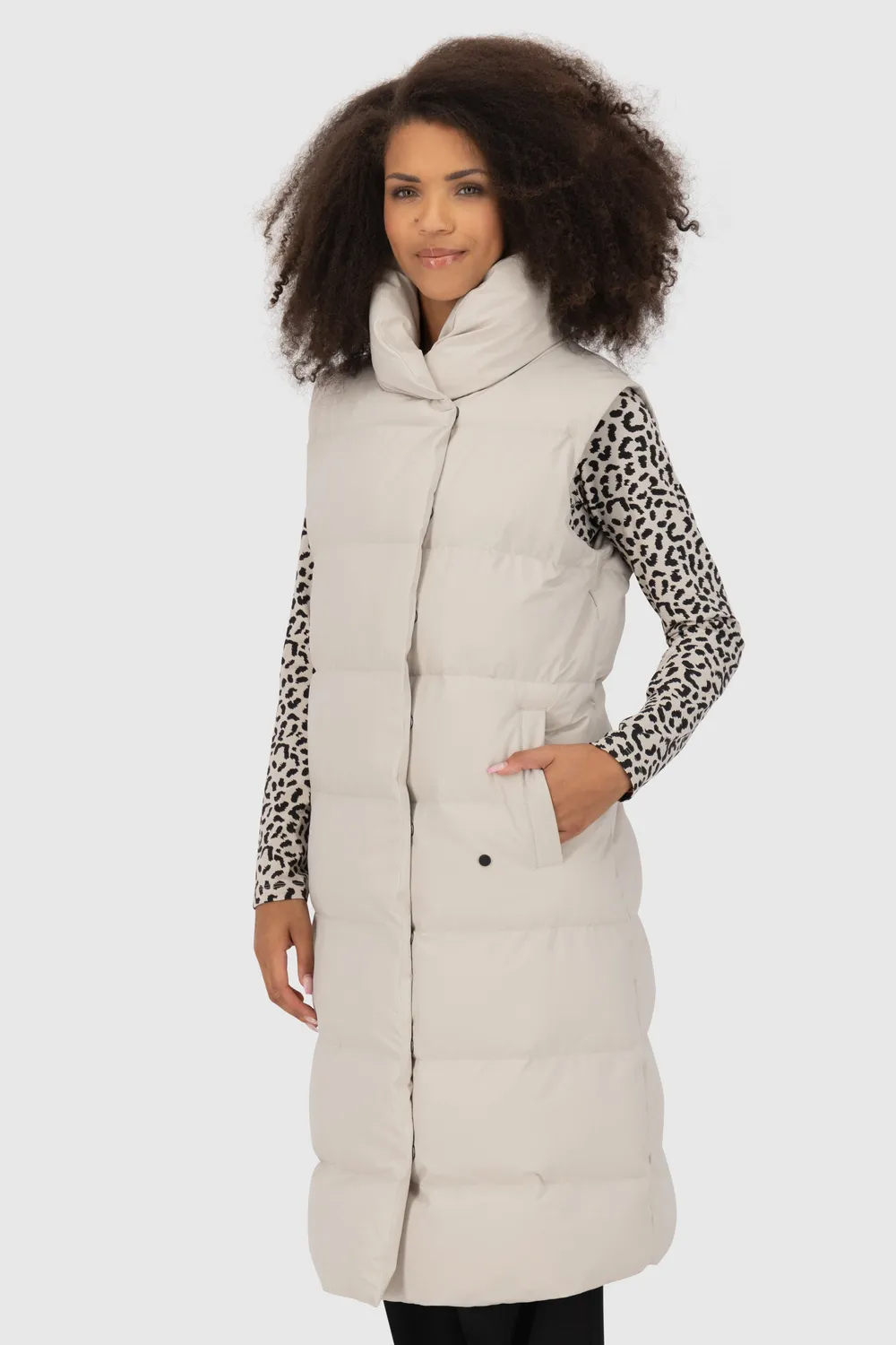 Alife & Kickin FleurAK A Steppmantel Beige Damen Weste