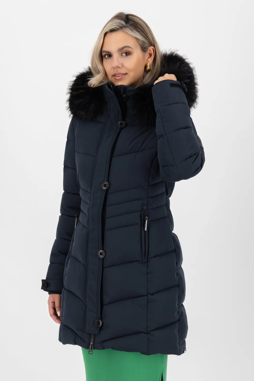 Alife & Kickin AmaliaAK A Steppmantel Dunkelblau Damen