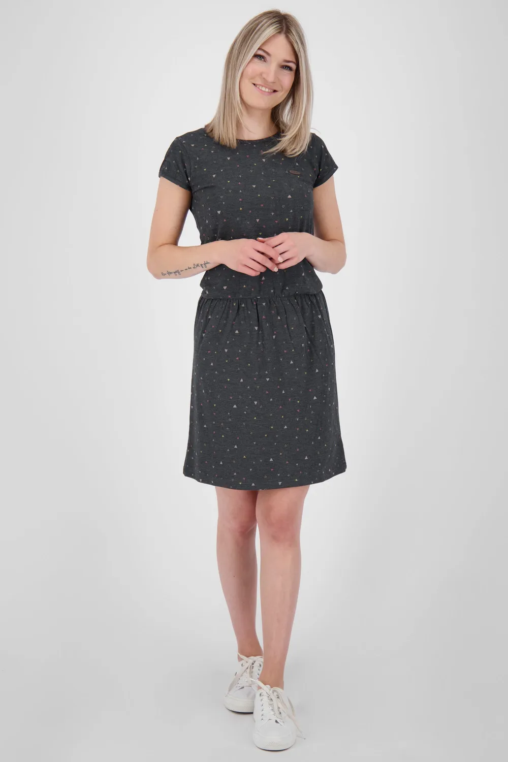 Alife & Kickin ShannaAK B Kleid Schwarz Muster Gr. S