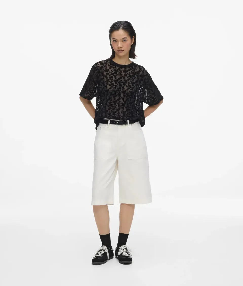 Karl Lagerfeld KL Jeans Bermuda Shorts Denim weiß