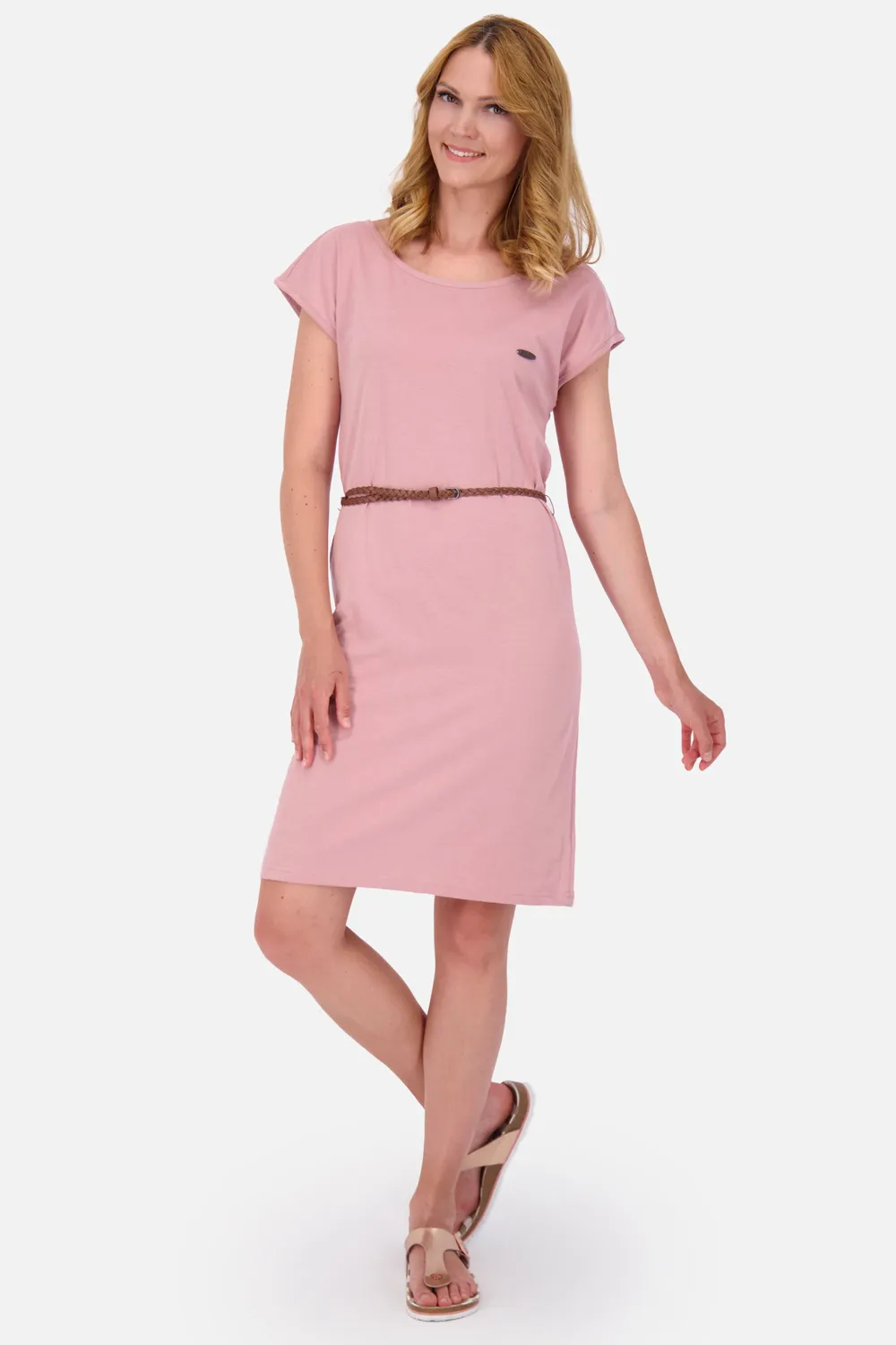 Alife & Kickin ElliAK A T-Shirtkleid Rosa Jersey