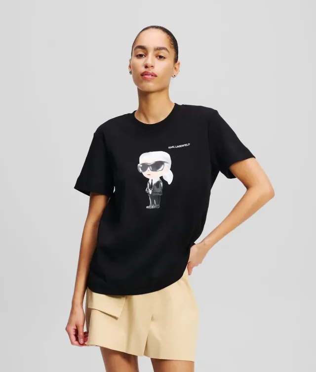 Karl Lagerfeld Ikon Aquarelle T-Shirt Damen Bio