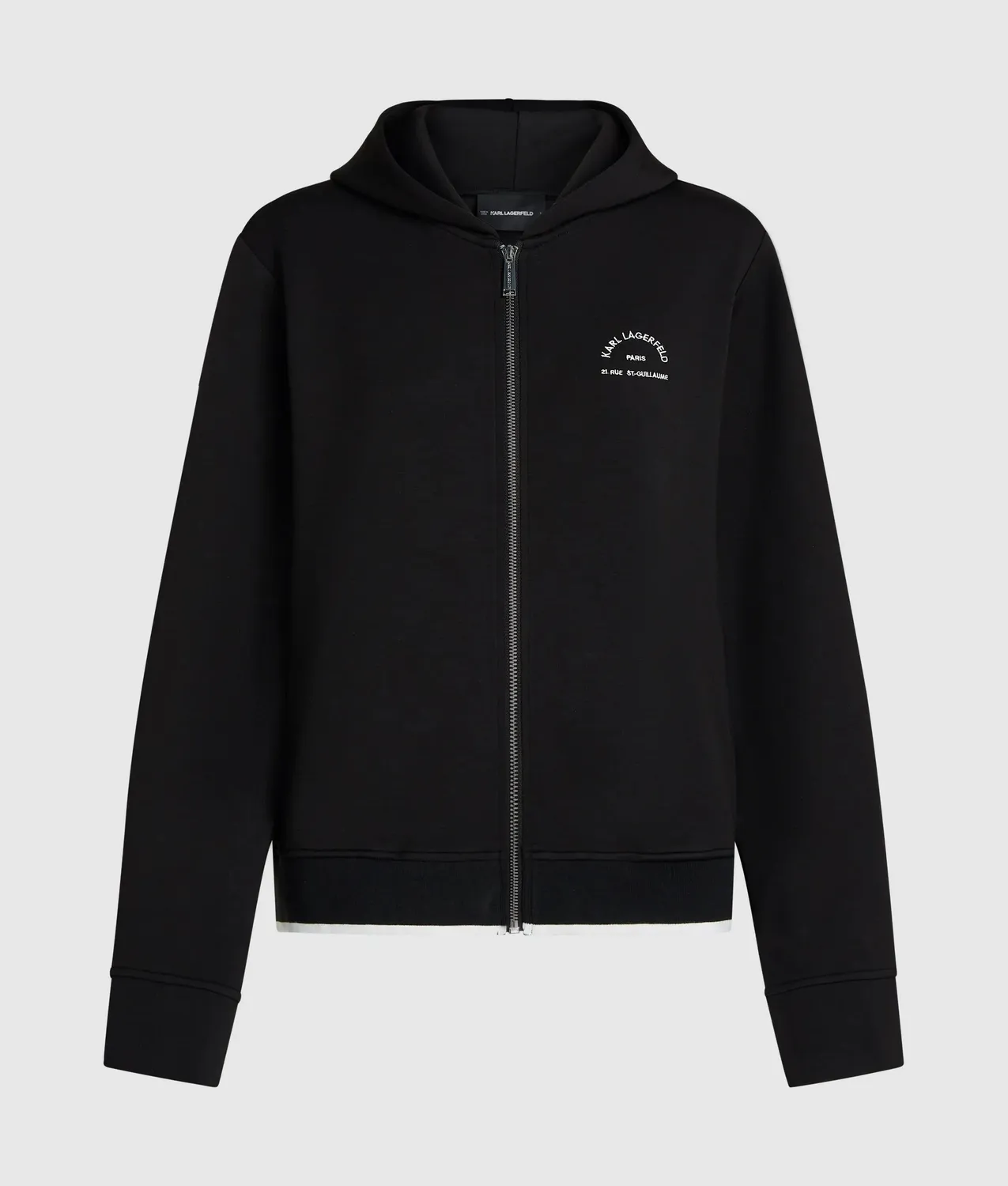 Karl Lagerfeld Rue St-Guillaume Zip Hoodie Modal
