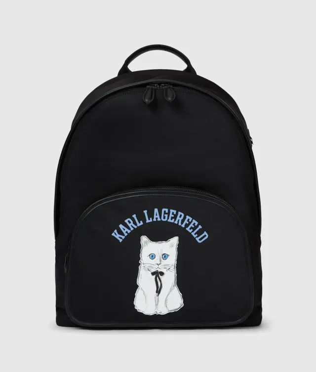 Karl Lagerfeld Ikon Choupette Rucksack groß schwarz
