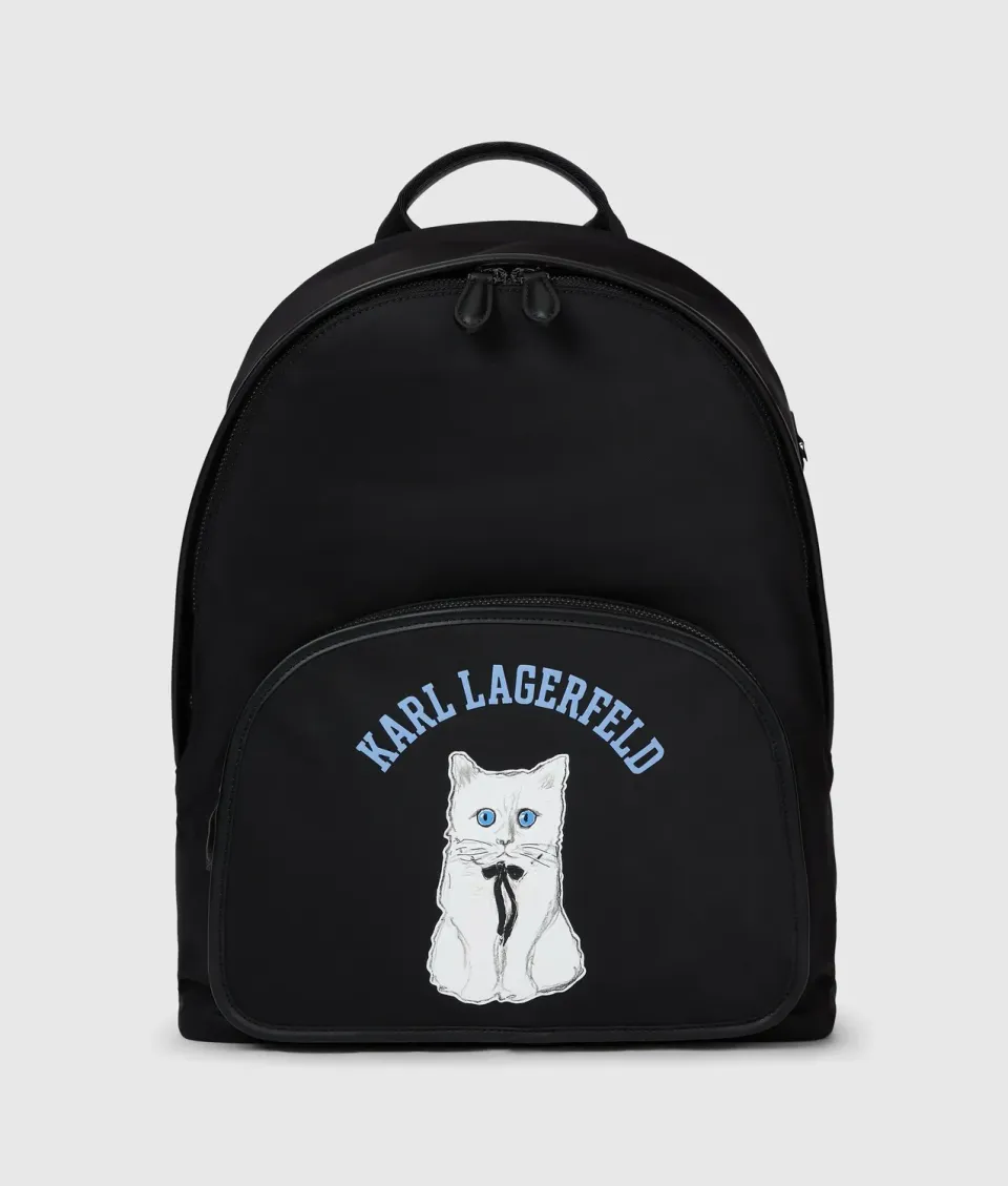 Karl Lagerfeld Ikon Choupette Rucksack groß schwarz