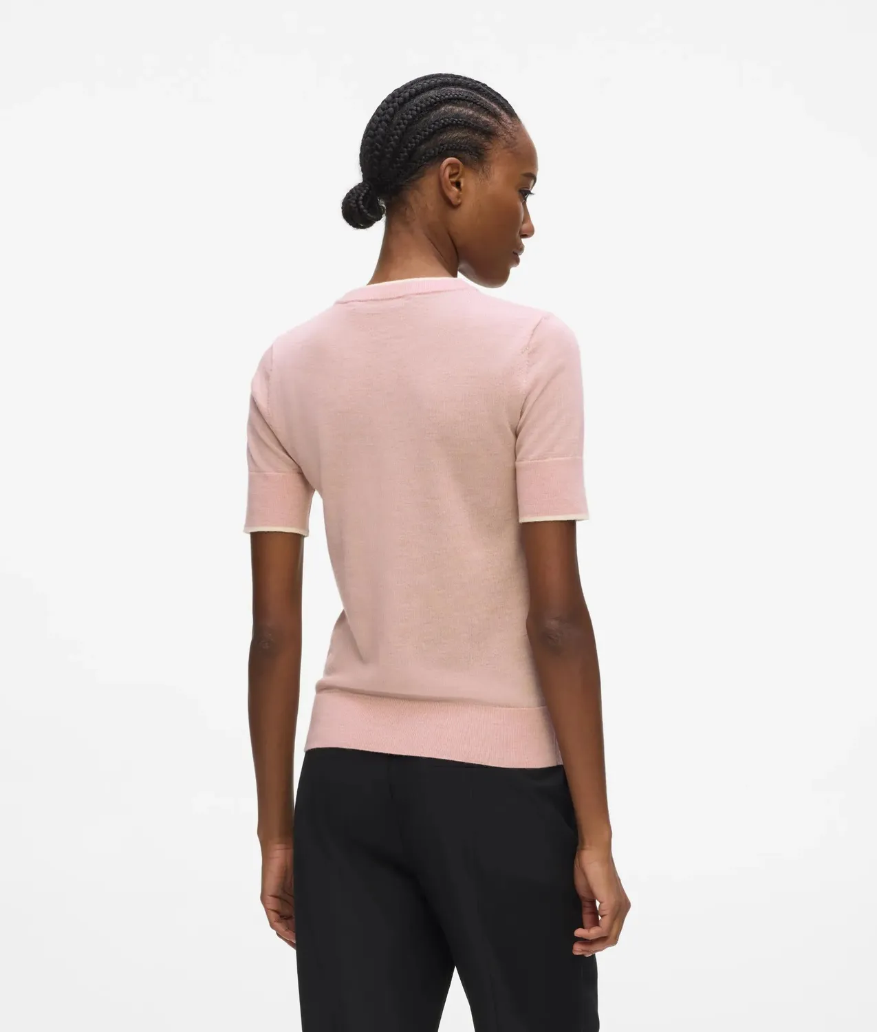 Karl Lagerfeld Merino T-Shirt Kurzarm Merinowolle