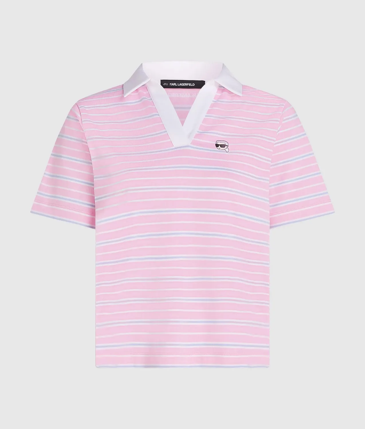 Karl Lagerfeld Ikon Stripe Polo Bio-Baumwolle