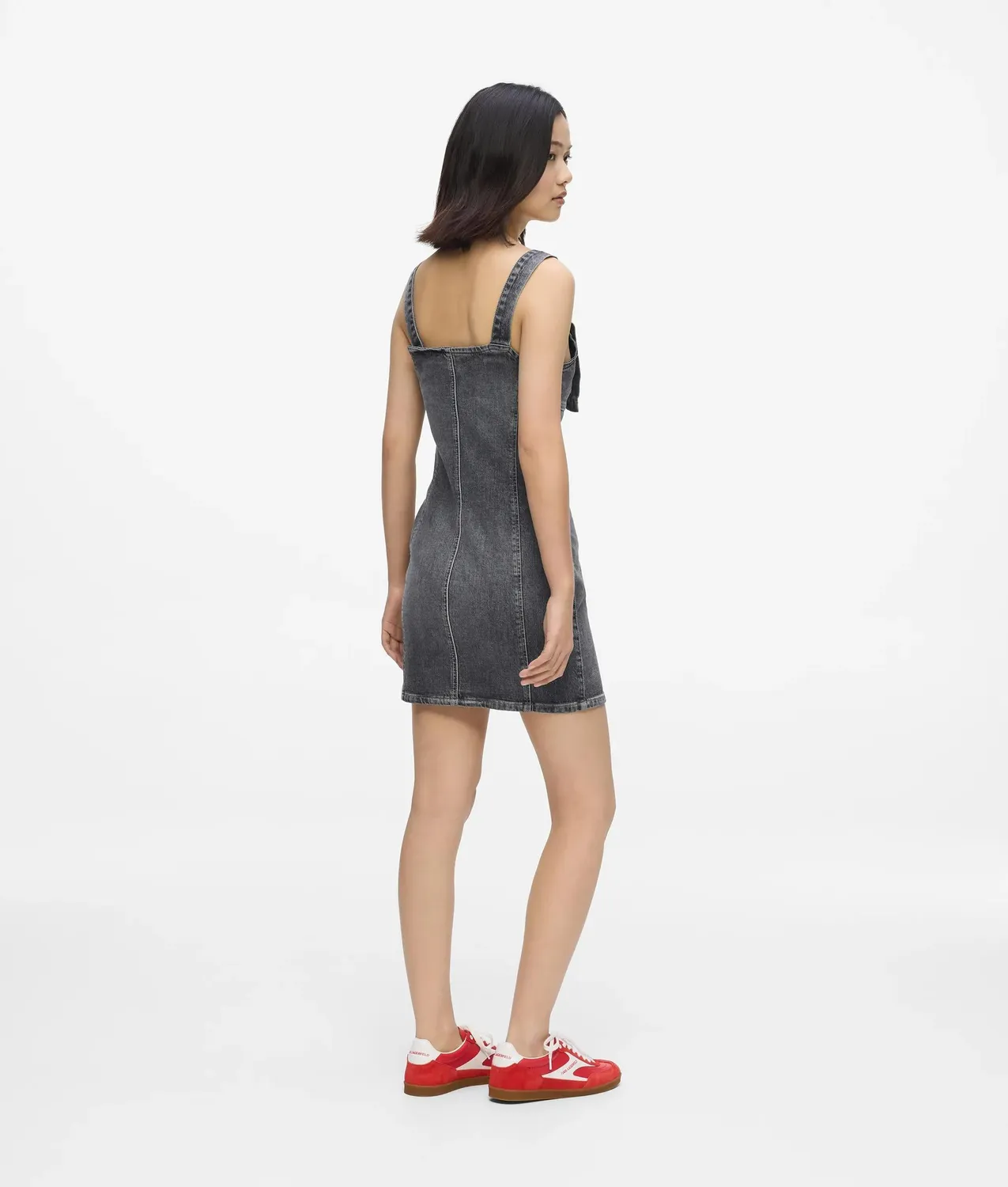 Karl Lagerfeld KL Jeans Denimkleid Damen blau Gürtel