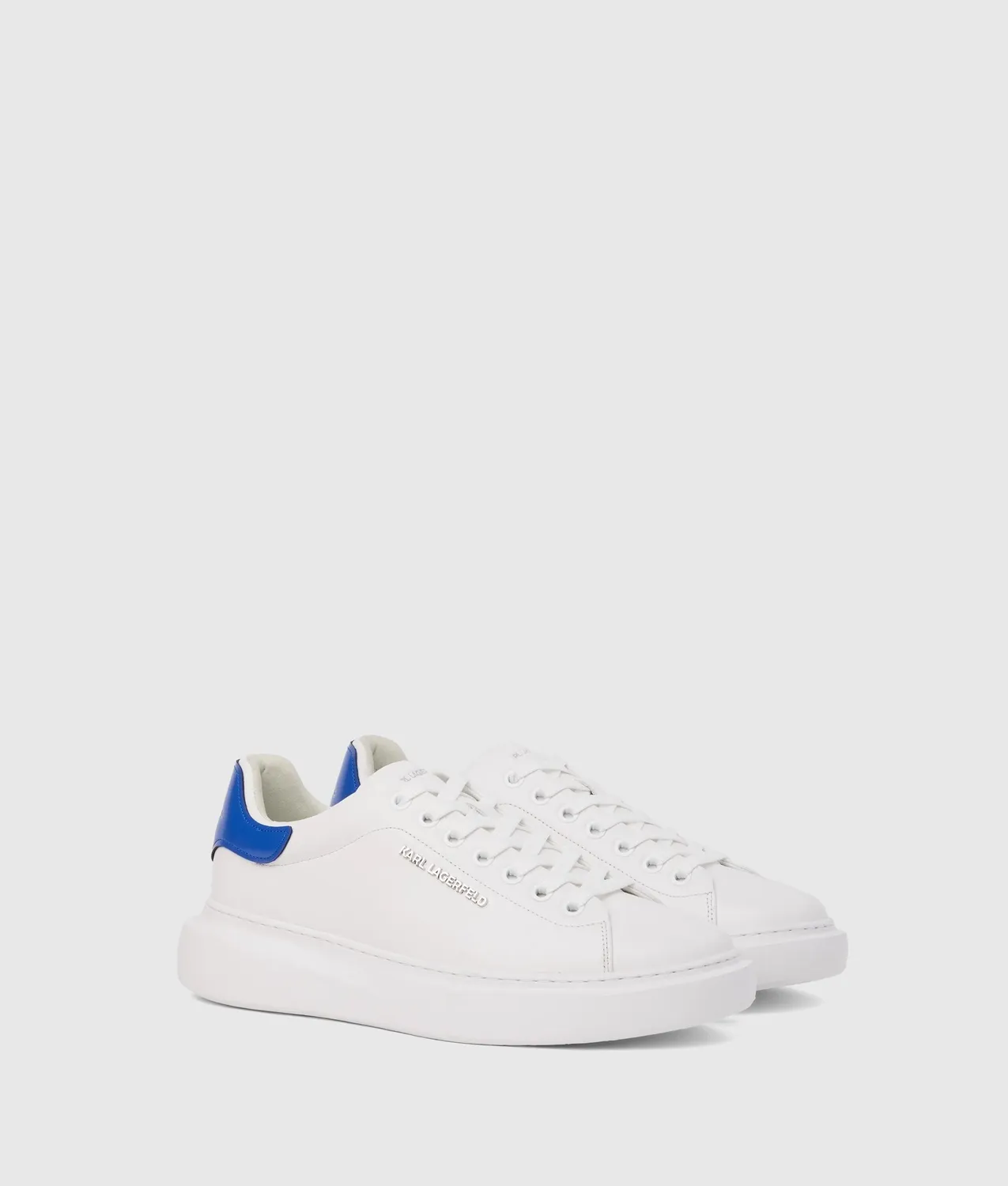 Karl Lagerfeld Kore Sneaker Glattleder Weiß