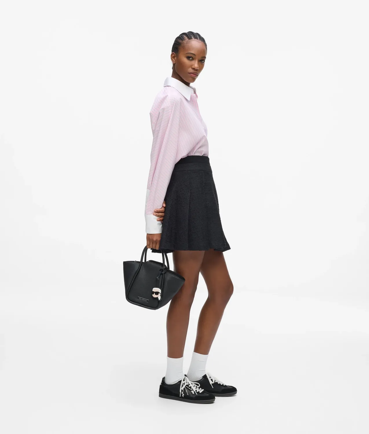 Karl Lagerfeld Ikon Pebble Small Tote Bag One Size genarbt