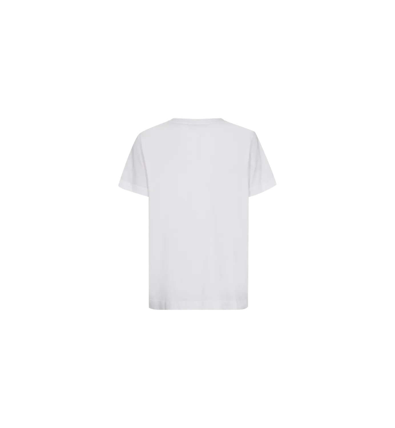 Mos Mosh MMHallin O-SS Deco T-Shirt Weiß Koi-Stickerei