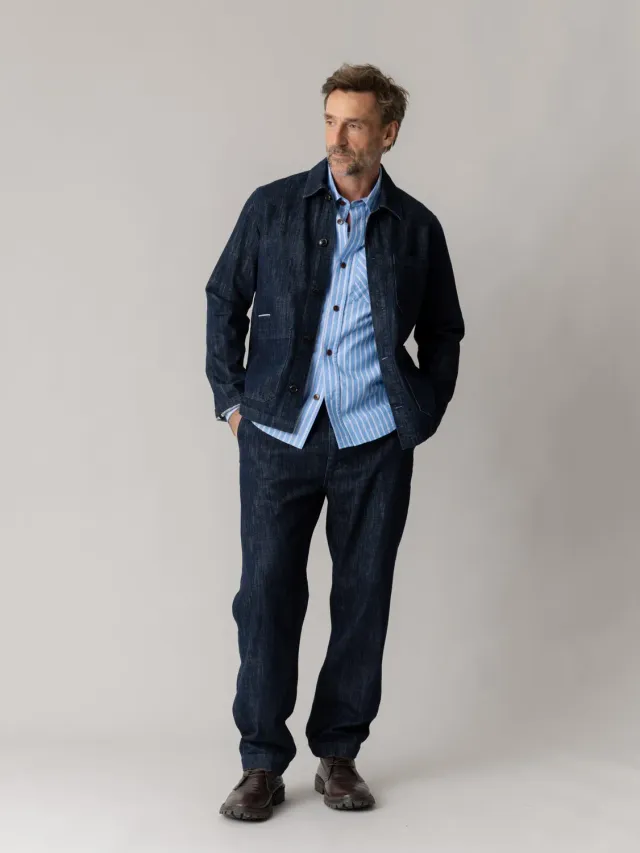 Mos Mosh MMG Micca Selvedge Jeans Dunkelblau