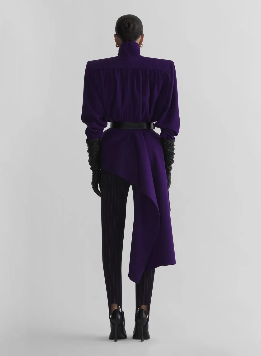 Mugler Pinstripe Carrot Pants Hose Nadelstreifen