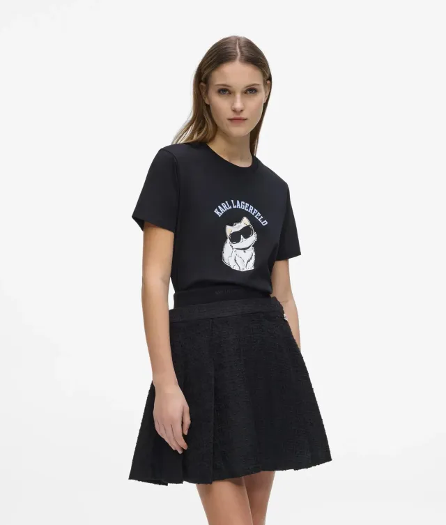 Karl Lagerfeld Ikon Choupette T-Shirt Bio-Baumwolle