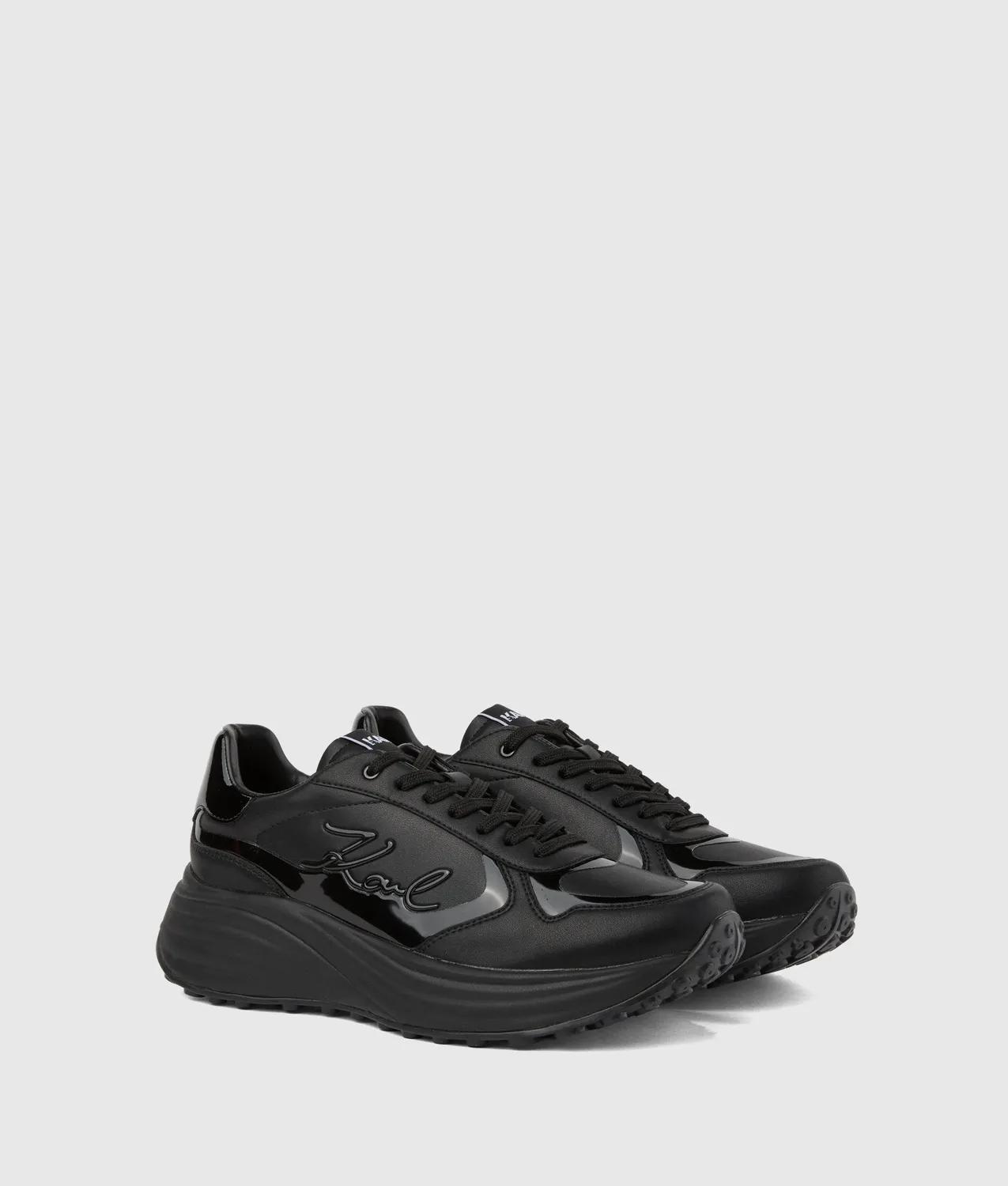 Karl Lagerfeld Krista Signia Sneaker Leder transluzente Sohle