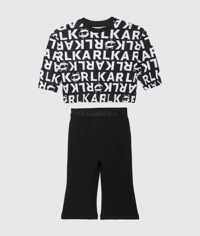 Karl Lagerfeld Girls Print Jogginganzug Mädchen Set