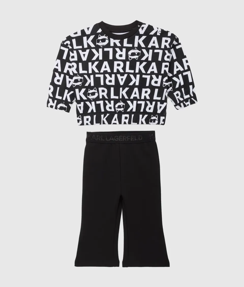 Karl Lagerfeld Girls Print Jogginganzug Mädchen Set