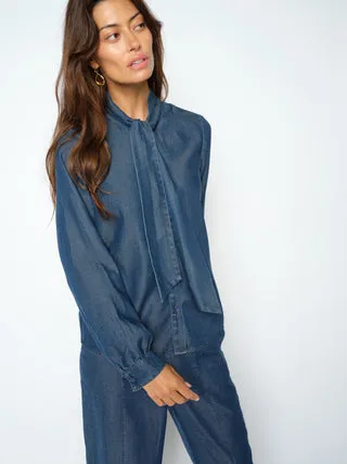 Mos Mosh MMPaloma Lio Bluse mit Schluppe Langarm