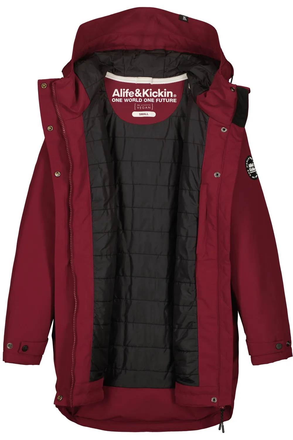 Alife & Kickin MarlyAK A Funktionsjacke Dunkelrot tailliert