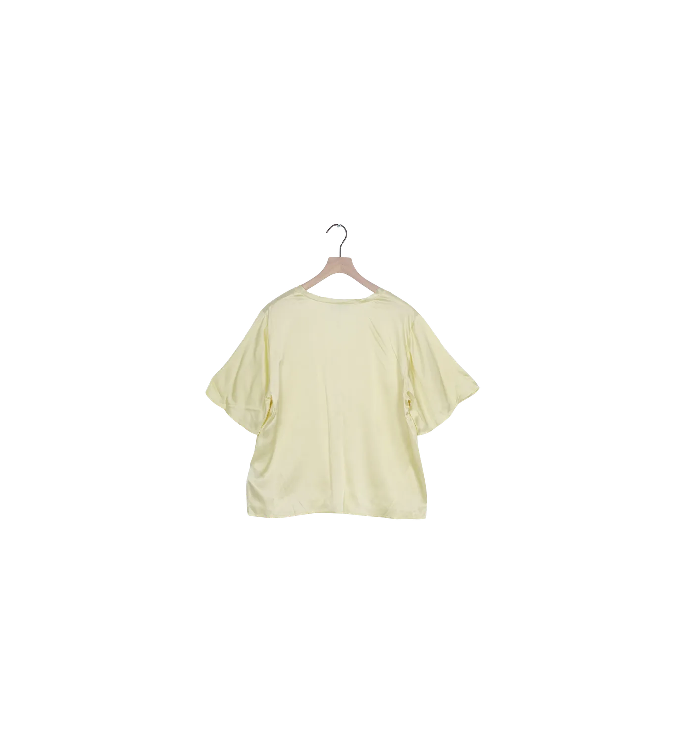 Mos Mosh MMEvie V-Neck Satinbluse French Vanilla S