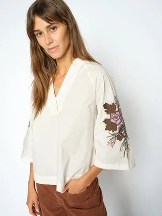 Mos Mosh MMAleysa Popli Bluse mit Stickerei