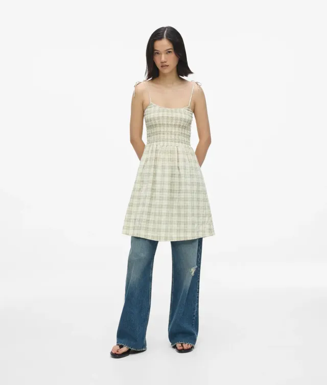 Karl Lagerfeld Checked Strappy Minikleid Karo Damen