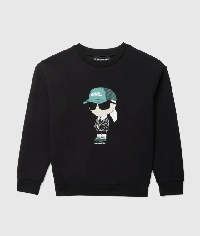 Karl Lagerfeld Boys Ikon Sweatshirt Crew-Neck