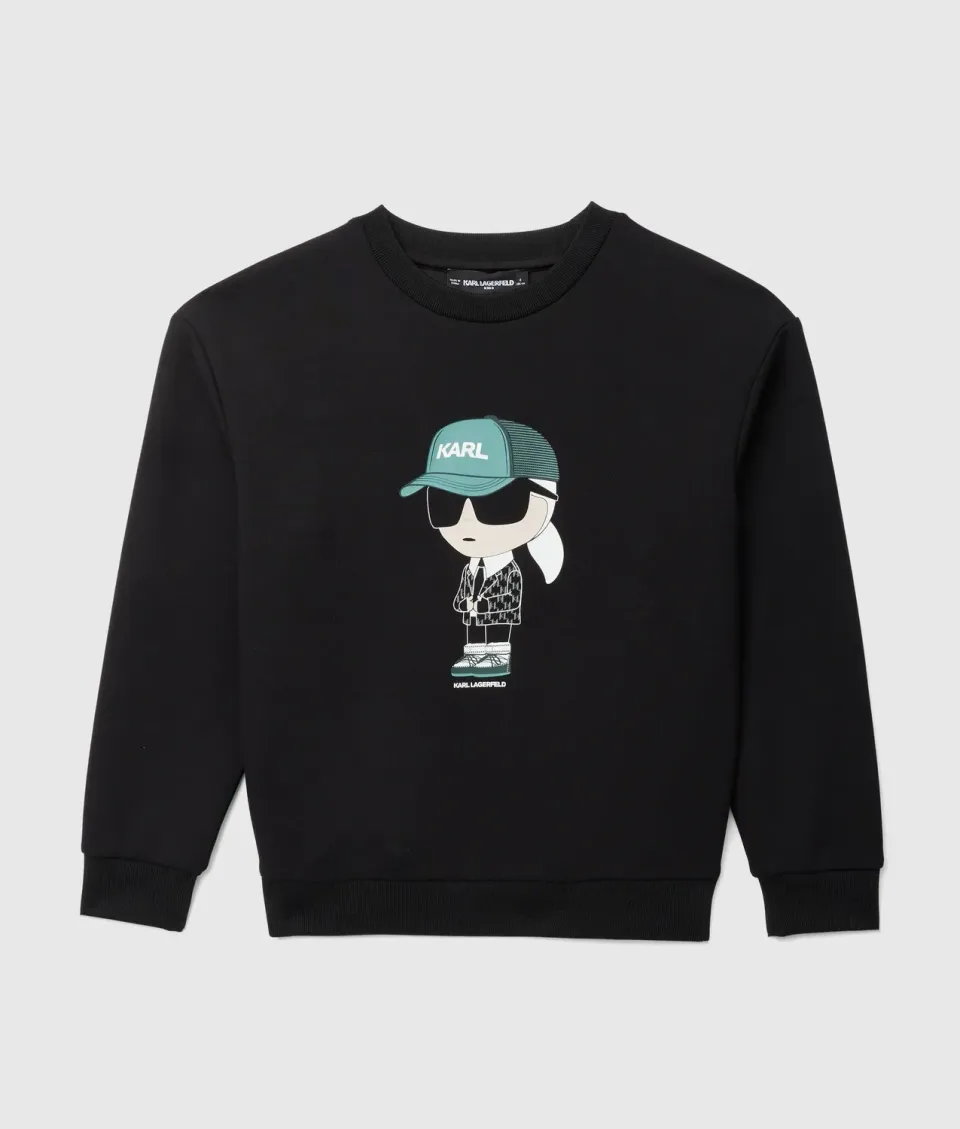 Karl Lagerfeld Boys Ikon Sweatshirt Crew-Neck