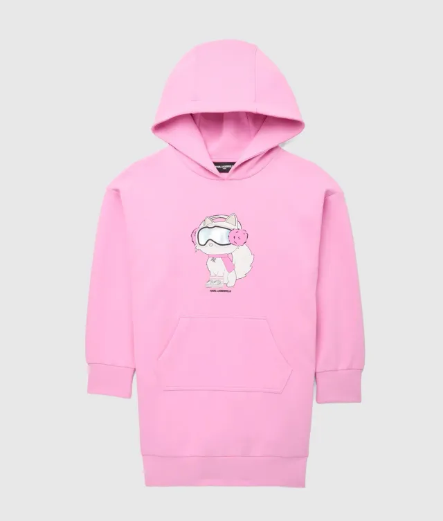 Karl Lagerfeld Ikon Girls Hoodie-Kleid Choupette
