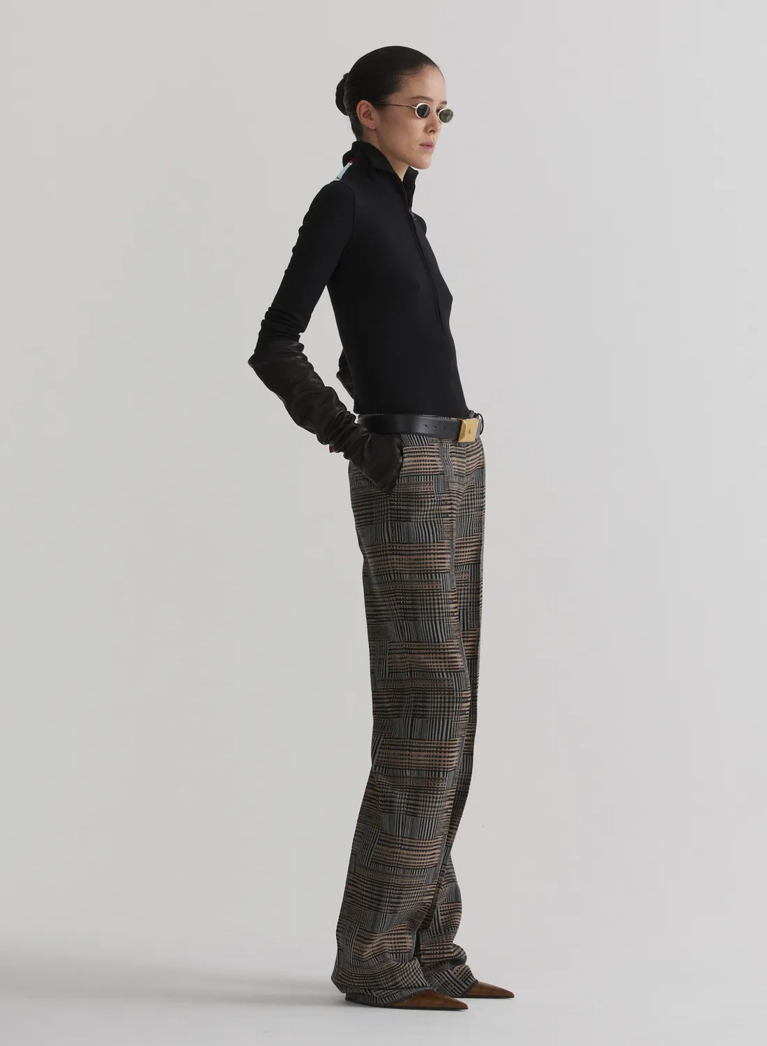 Mugler Low Waist Straight Hose Low Waist